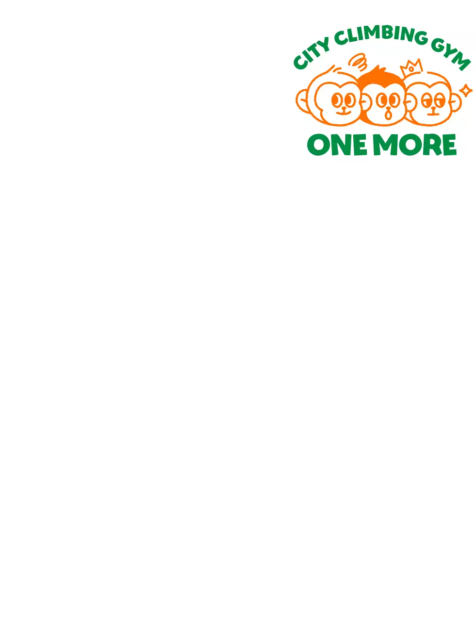 Logo latihan yang lucu dengan ilustrasi monyet