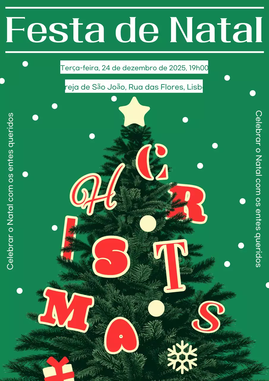 Evento de Natal Verde e Limpo