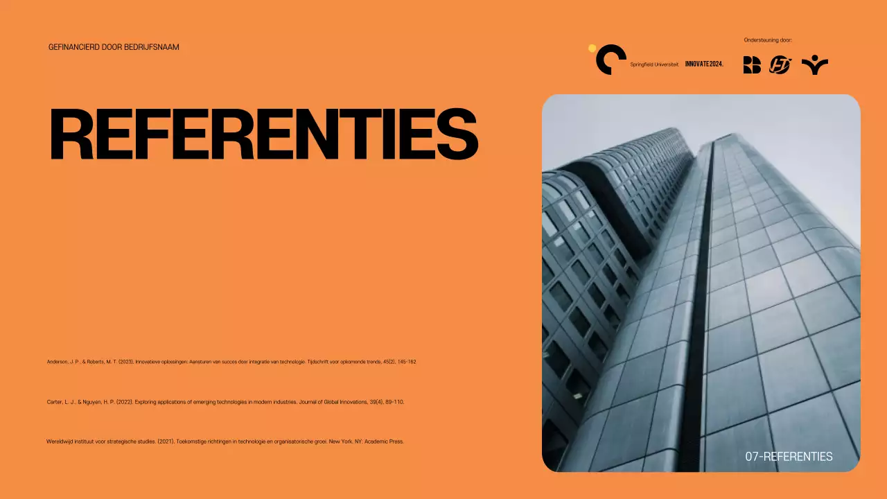 Aankondiging Orange Modern Conferentie