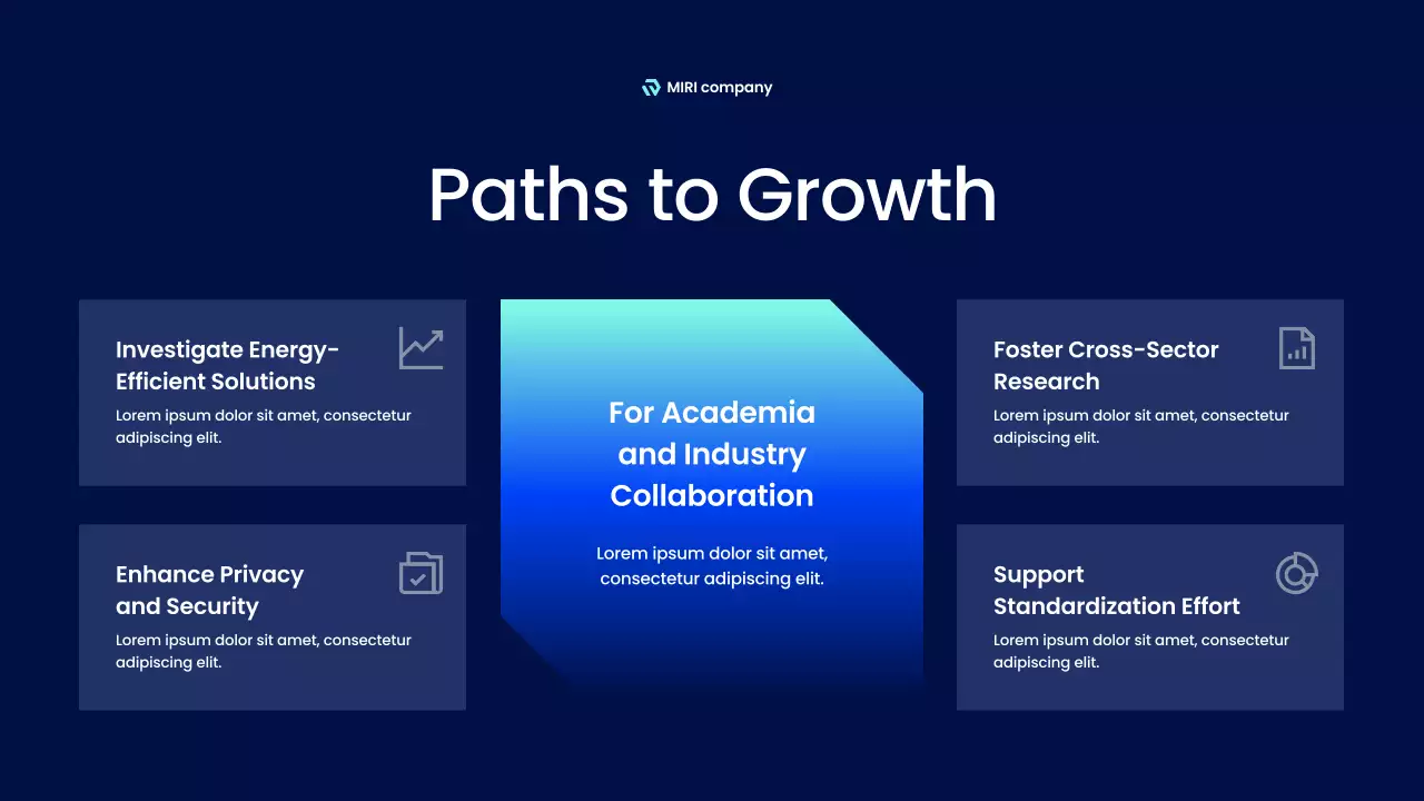 블루 모던 테크놀로지 프리젠테이션