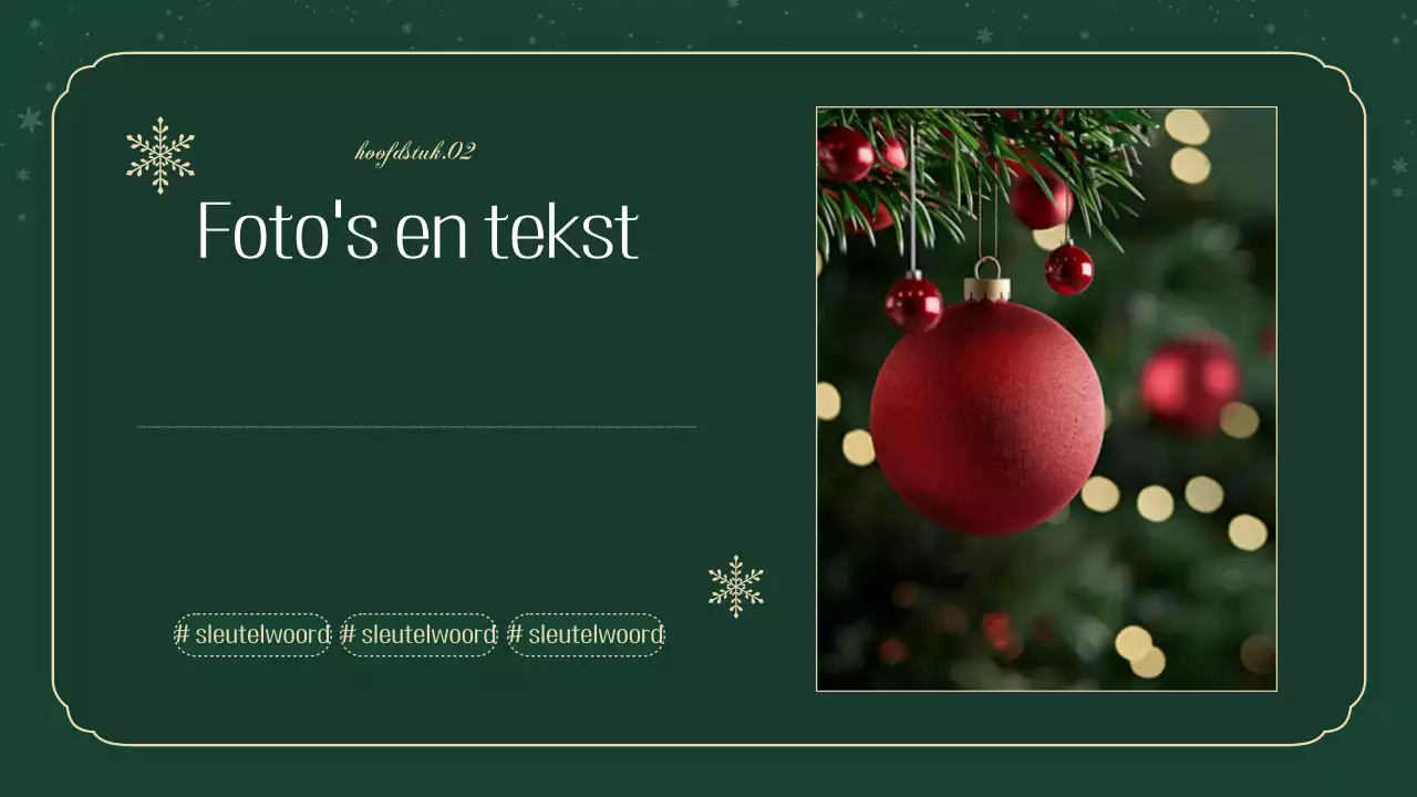 Een luxe kerstplanner in groen