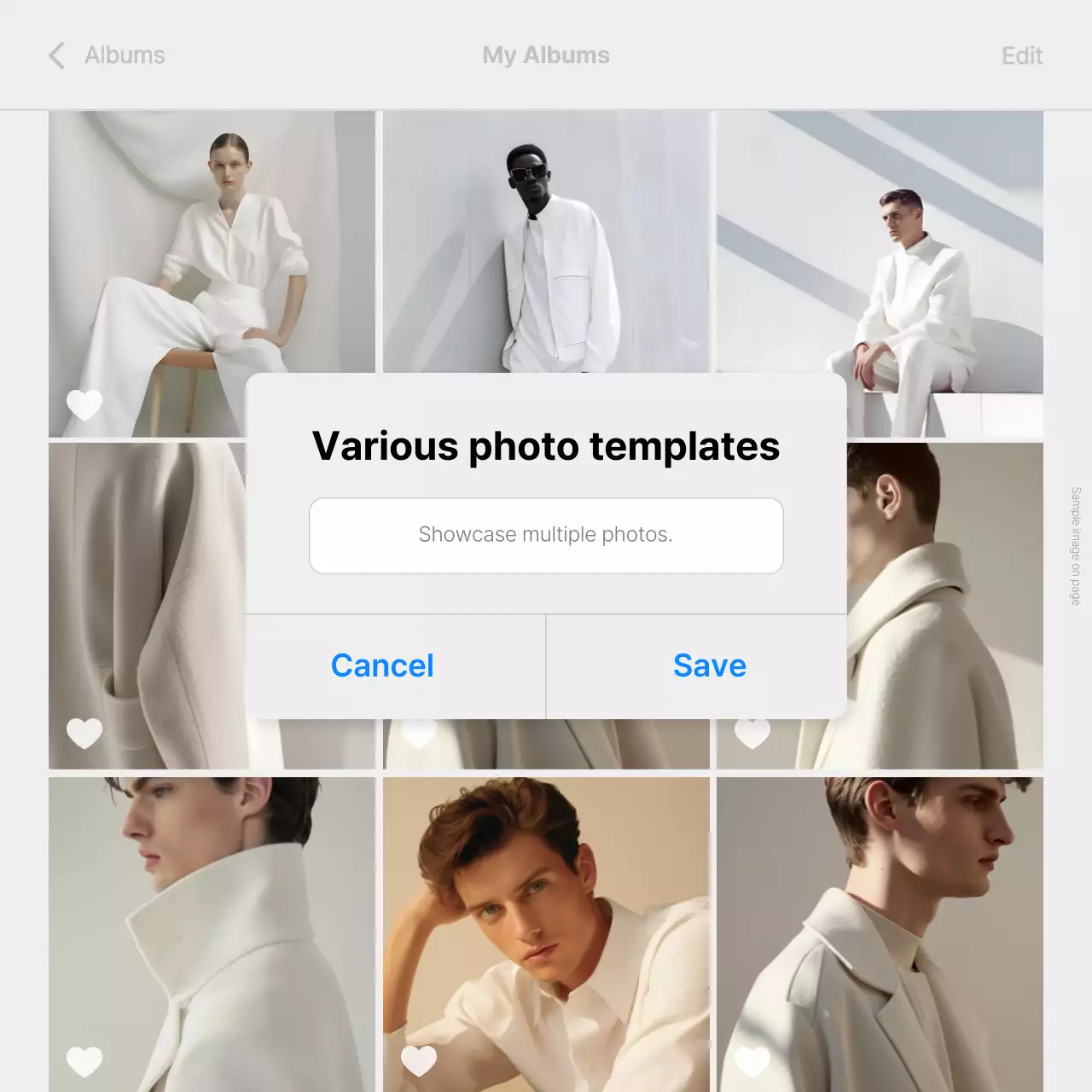 Layout de fotos moderno branco Instagram Carousel