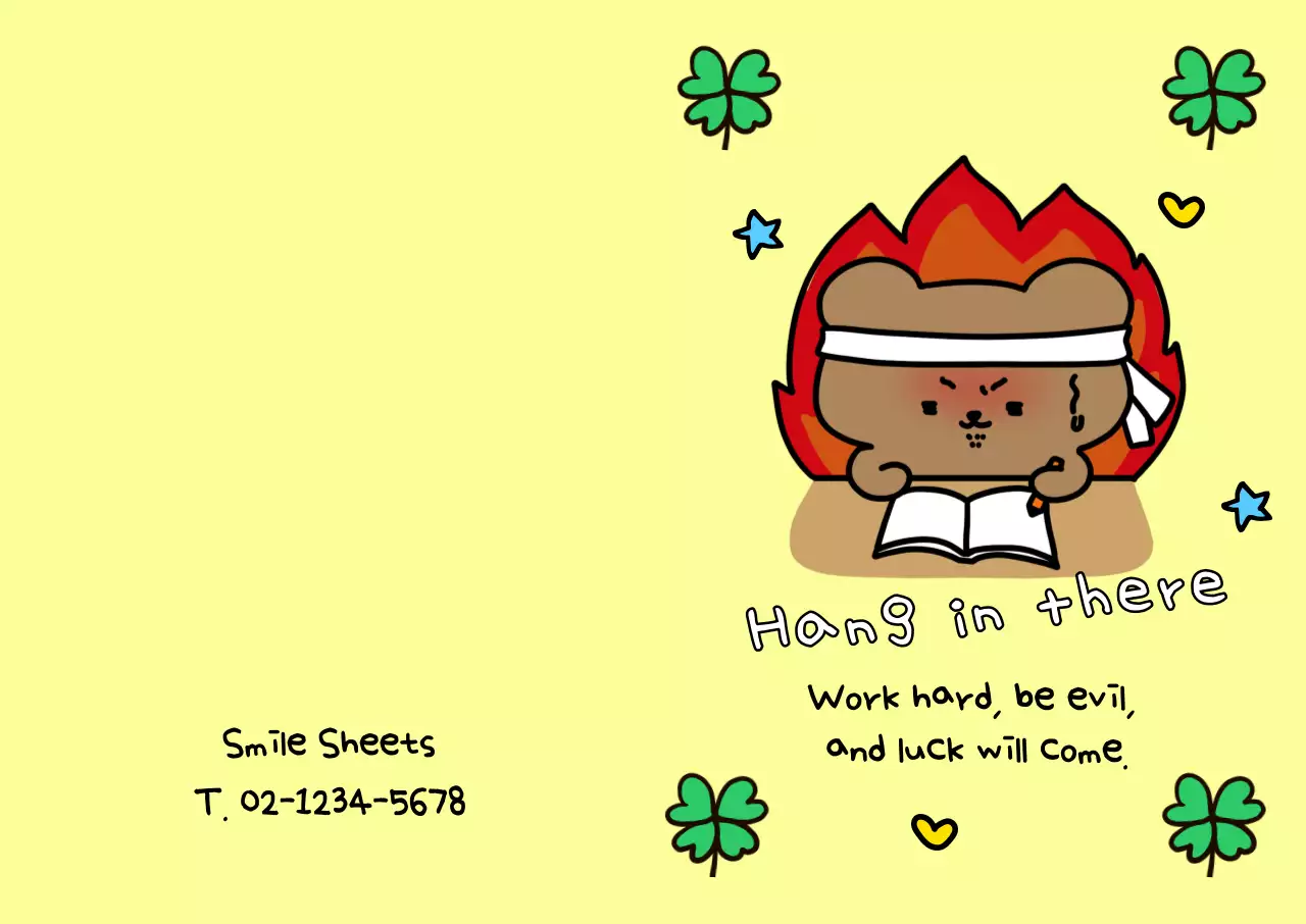 Yellow Cheers to studying