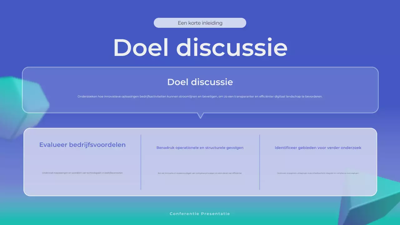 blauw modern zakelijke aankondiging