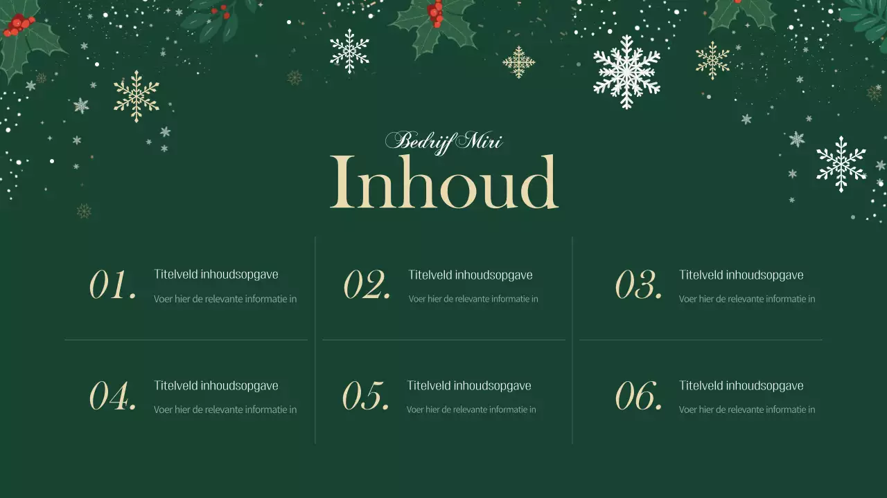 Een luxe kerstplanner in groen