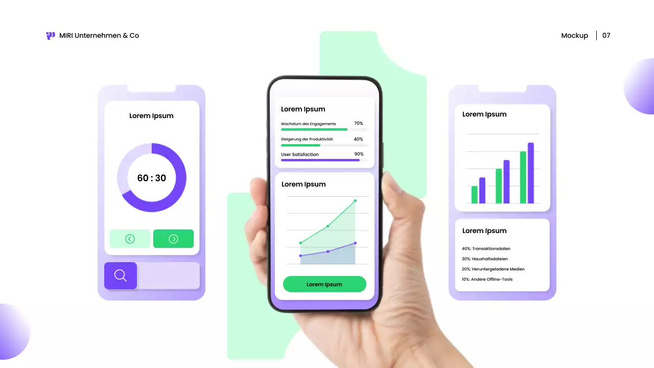 grüne moderne Multimedia-Förderung
