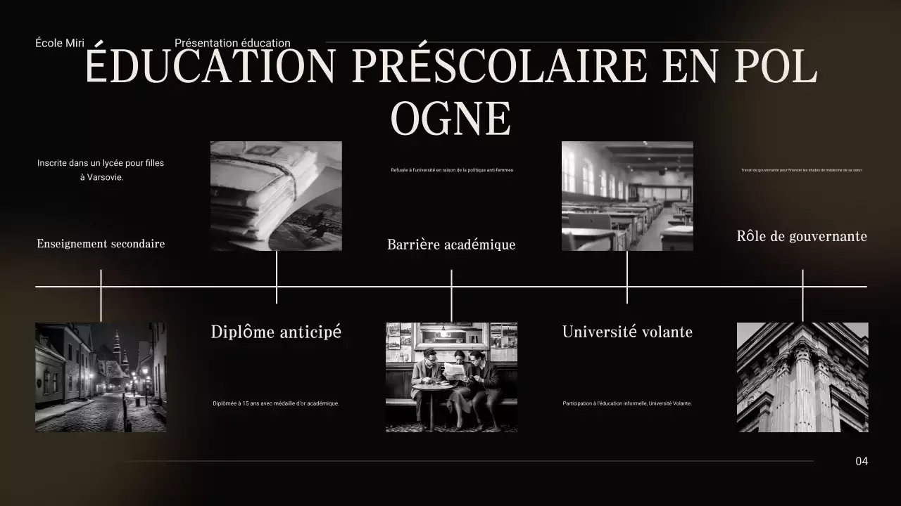 Noir et beige Vintage Minimal Exploring the Life of Marie Curie Class Material