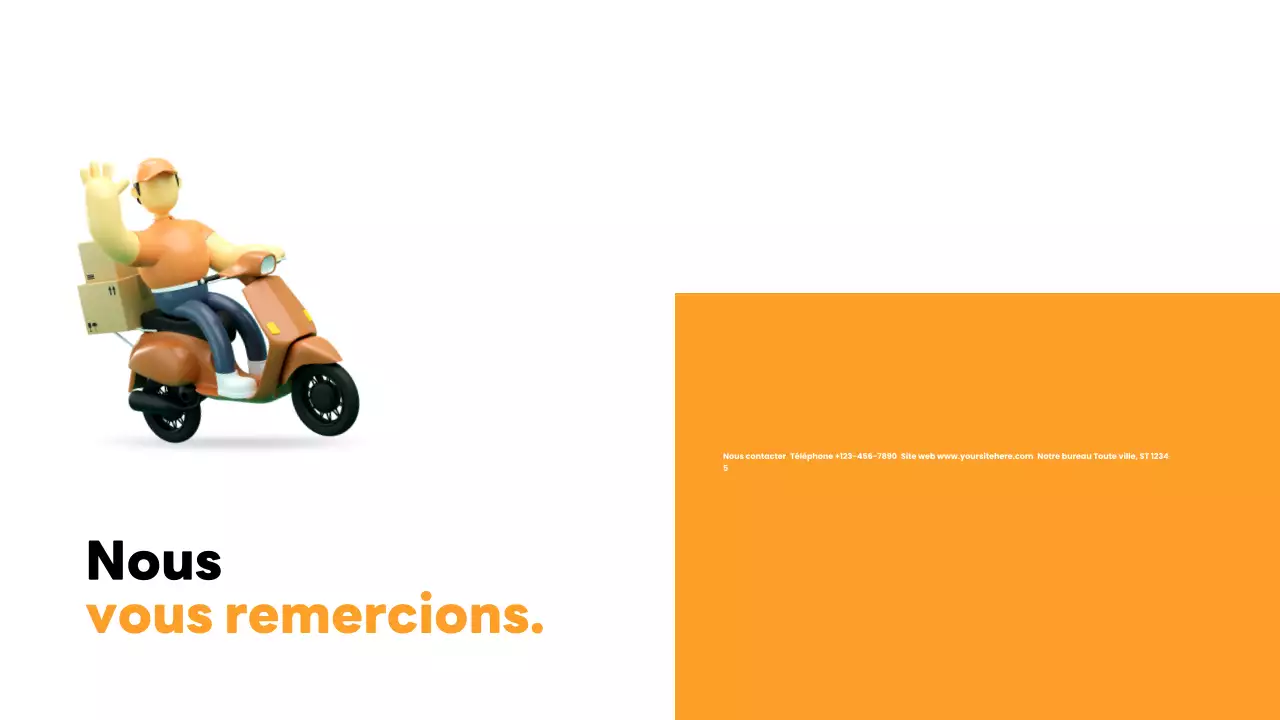 orange modern delivery introduction