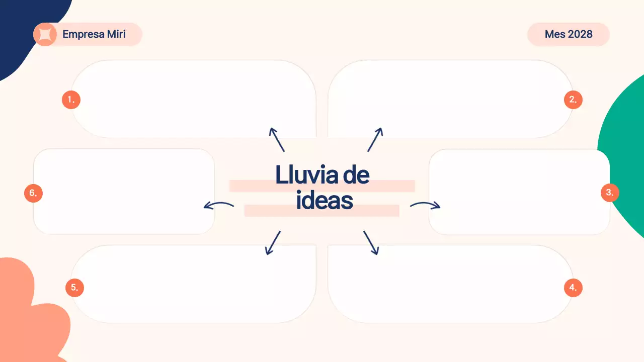 material de brainstorming moderno beige