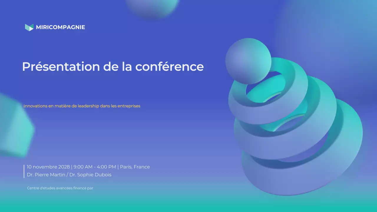 annonce d'entreprise moderne bleue