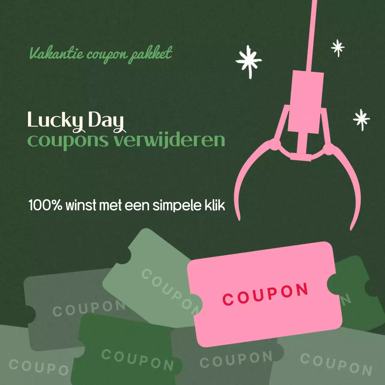 Green Retro Coupon Promotie