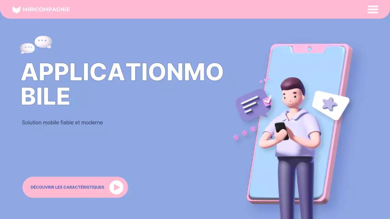 promotion mobile moderne rose