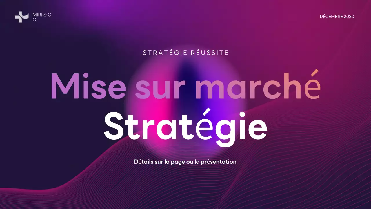 Plan d'affaires moderne pourpre