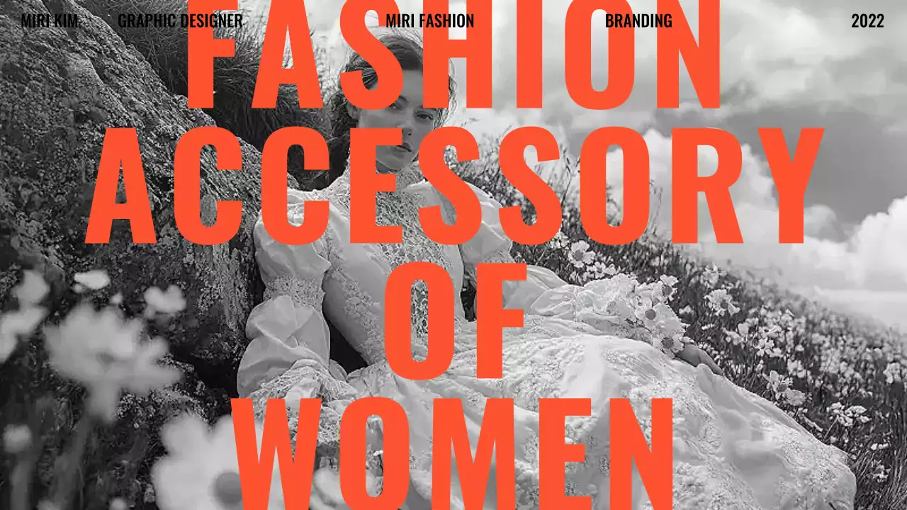 주황 모던 포트폴리오 소개