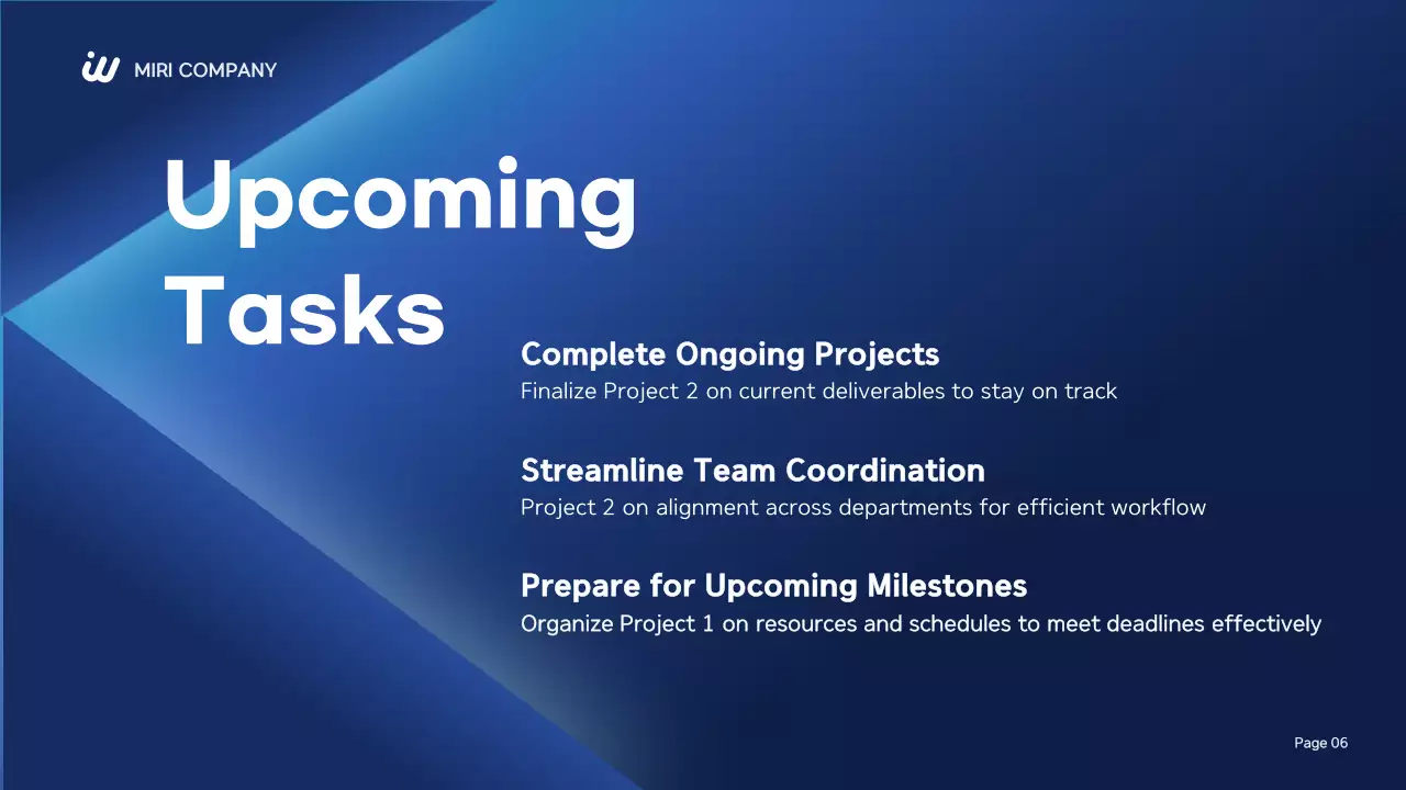 Blue Modern Business Report Presentation