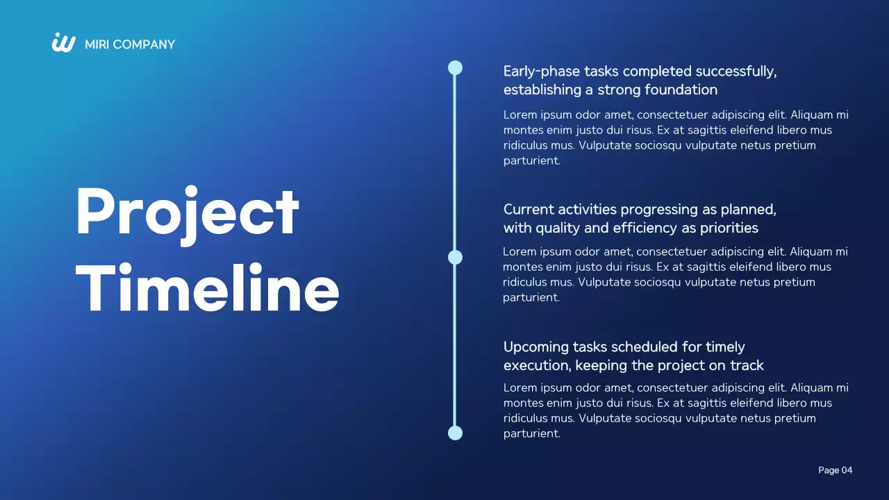 Blue Modern Business Report Presentation