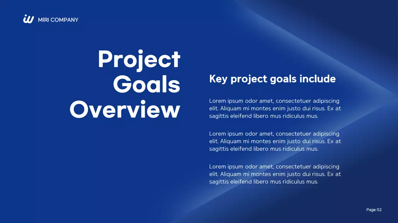 Blue Modern Business Report Presentation