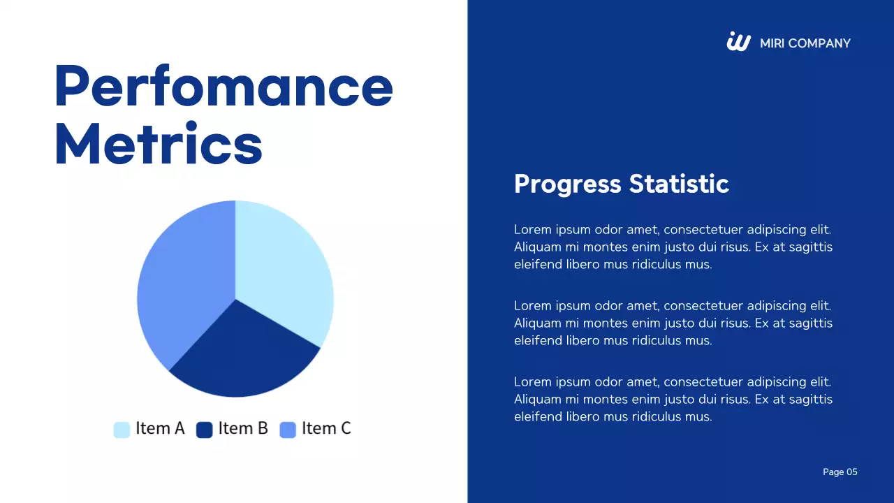 Blue Modern Business Report Presentation