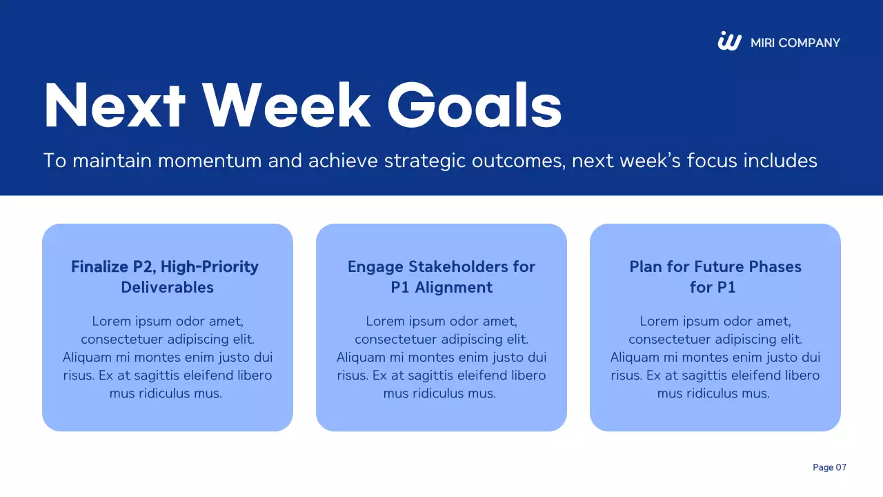 Blue Modern Business Report Presentation