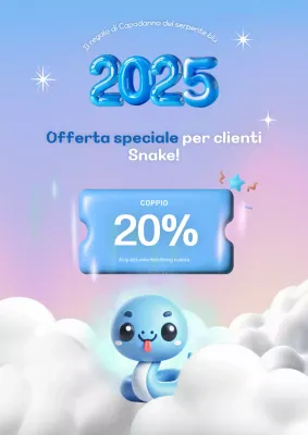 Offerte per il nuovo anno in azzurro