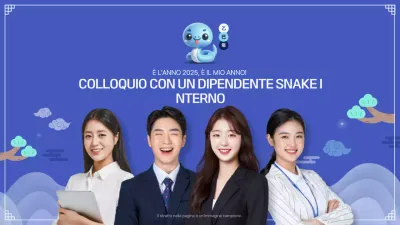 Promuovere interviste moderne blu