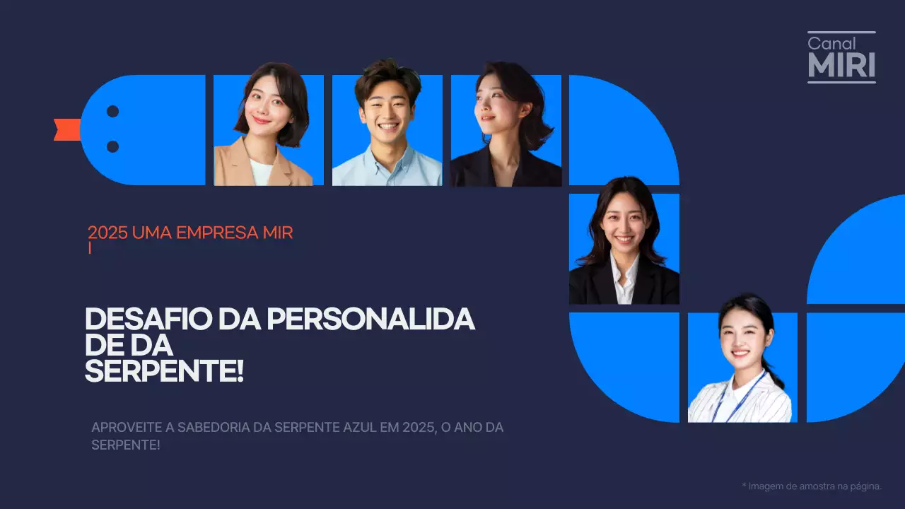 Promover a sua personalidade azul e moderna