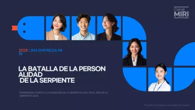 Promociona tu personaje moderno azul