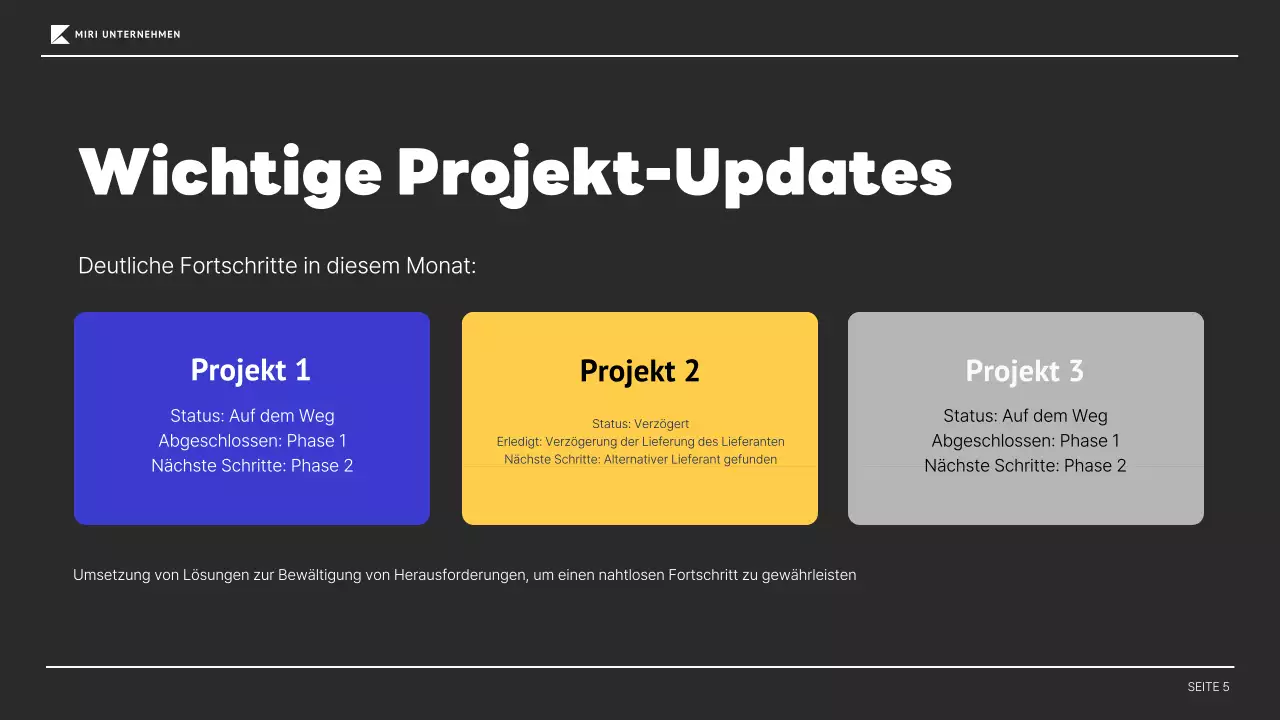 blue modern business report