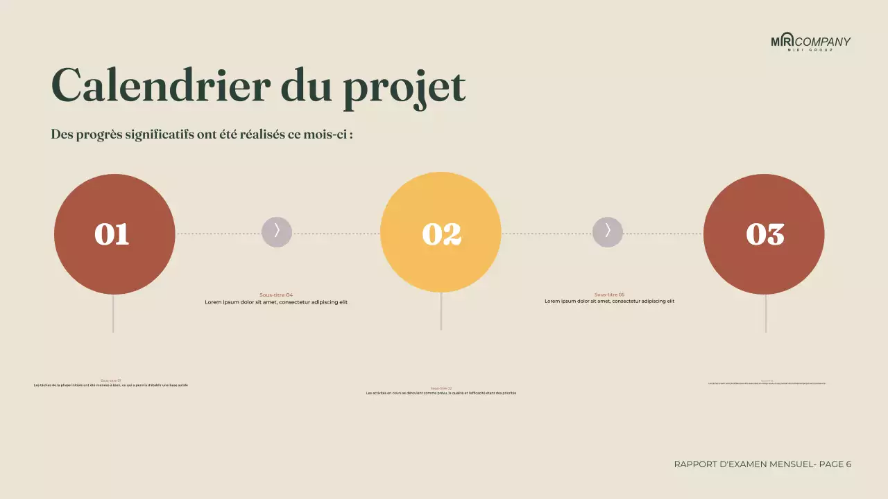 rapport d'activité moderne jaune