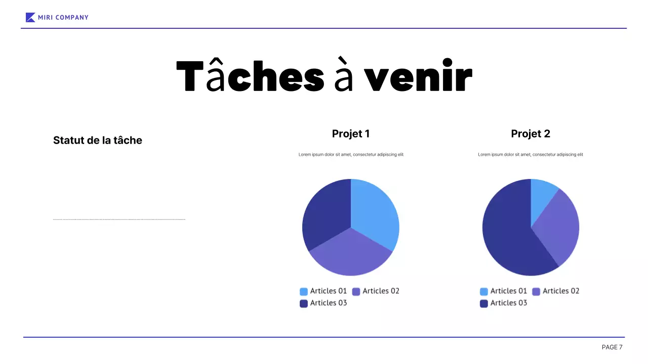 blue modern business report