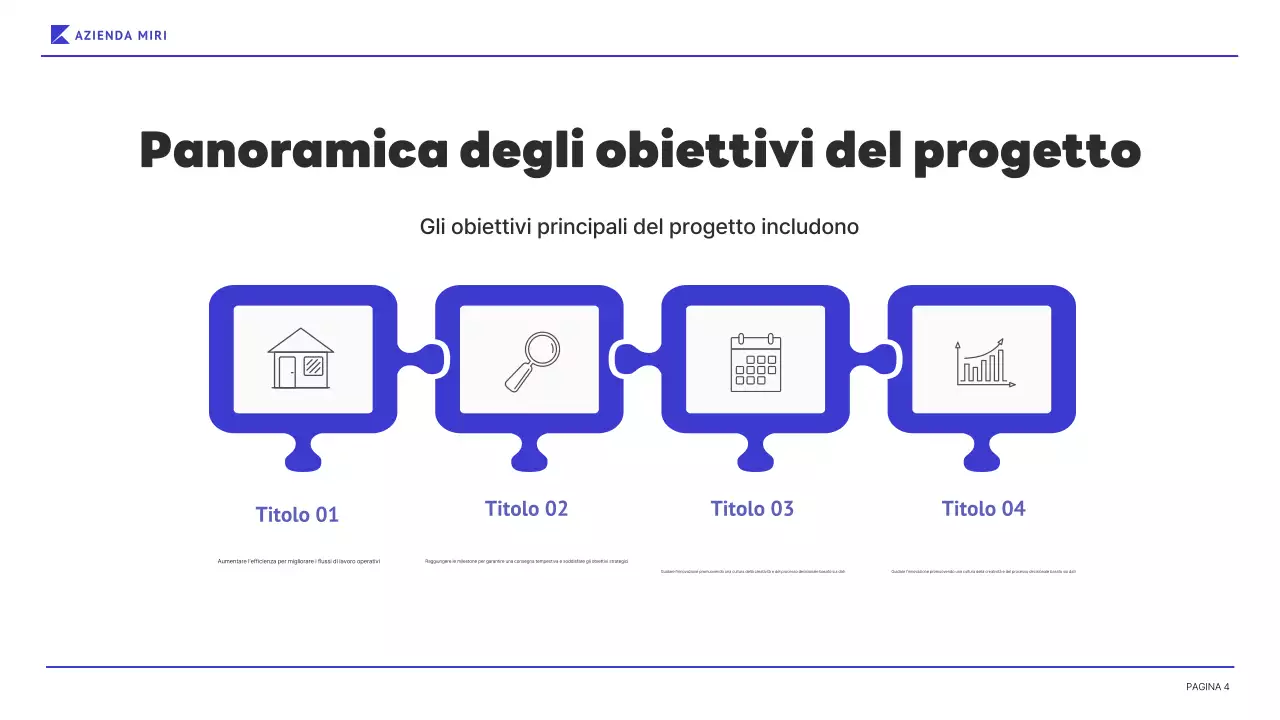 relazione aziendale moderna blu