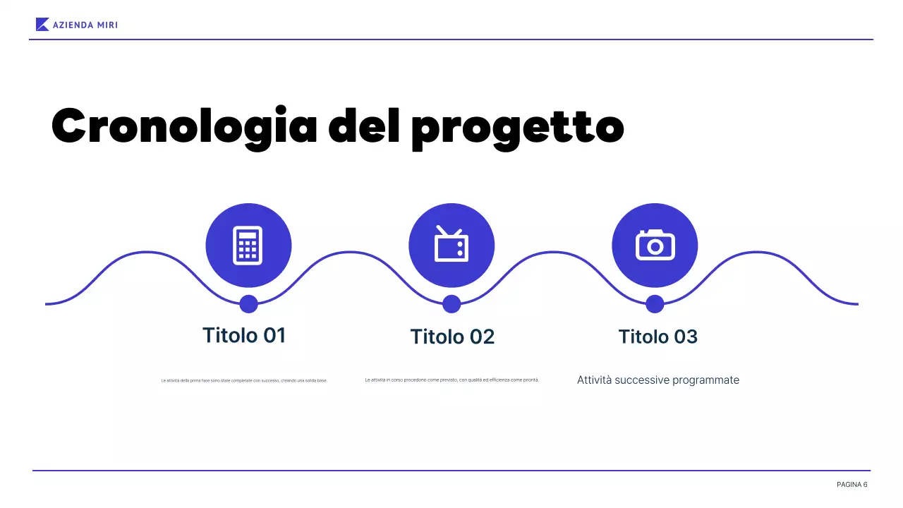 relazione aziendale moderna blu