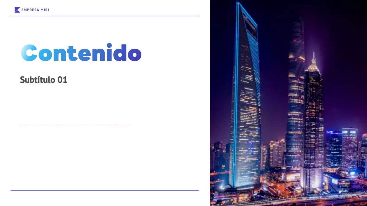 blue modern business report