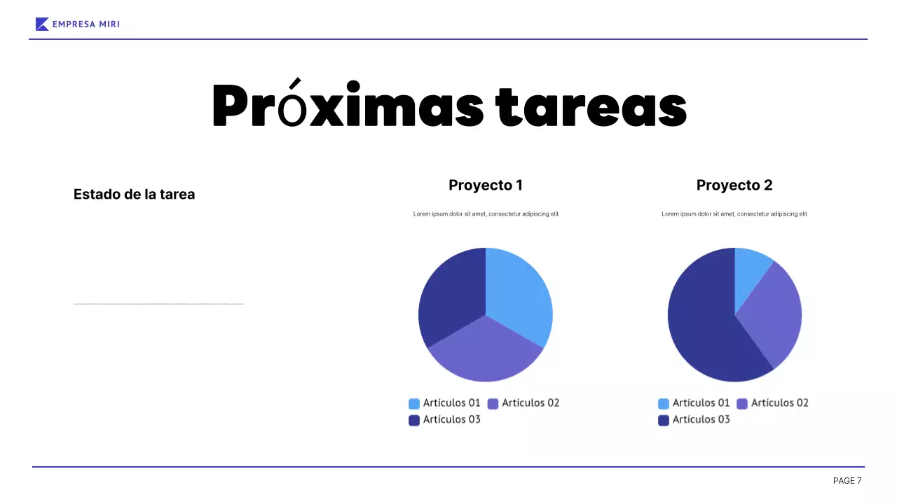 blue modern business report