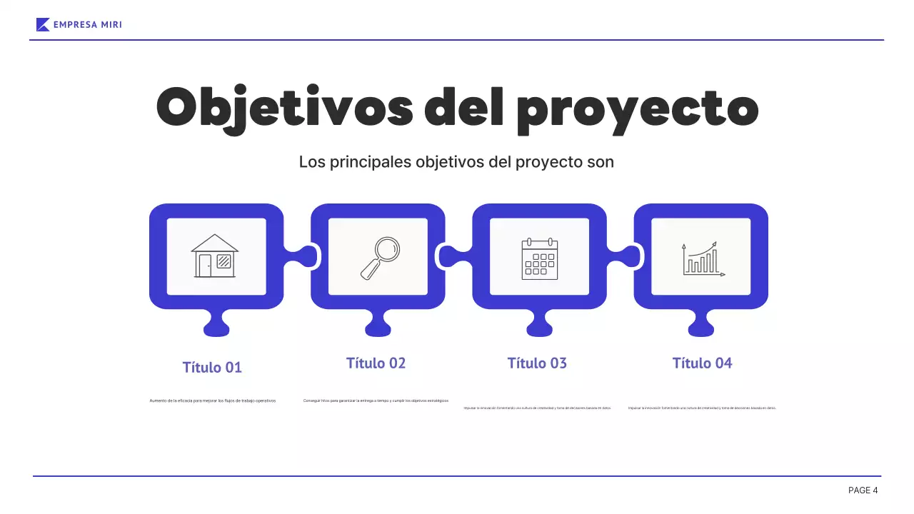 blue modern business report