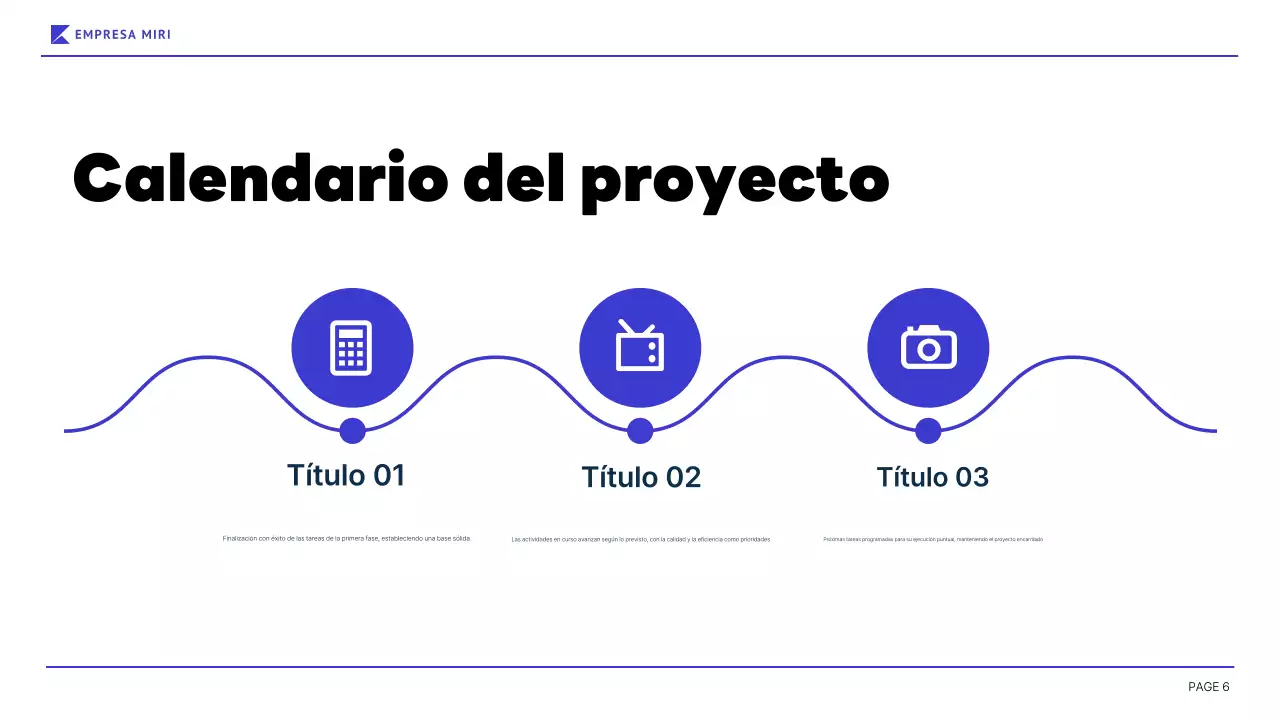 blue modern business report