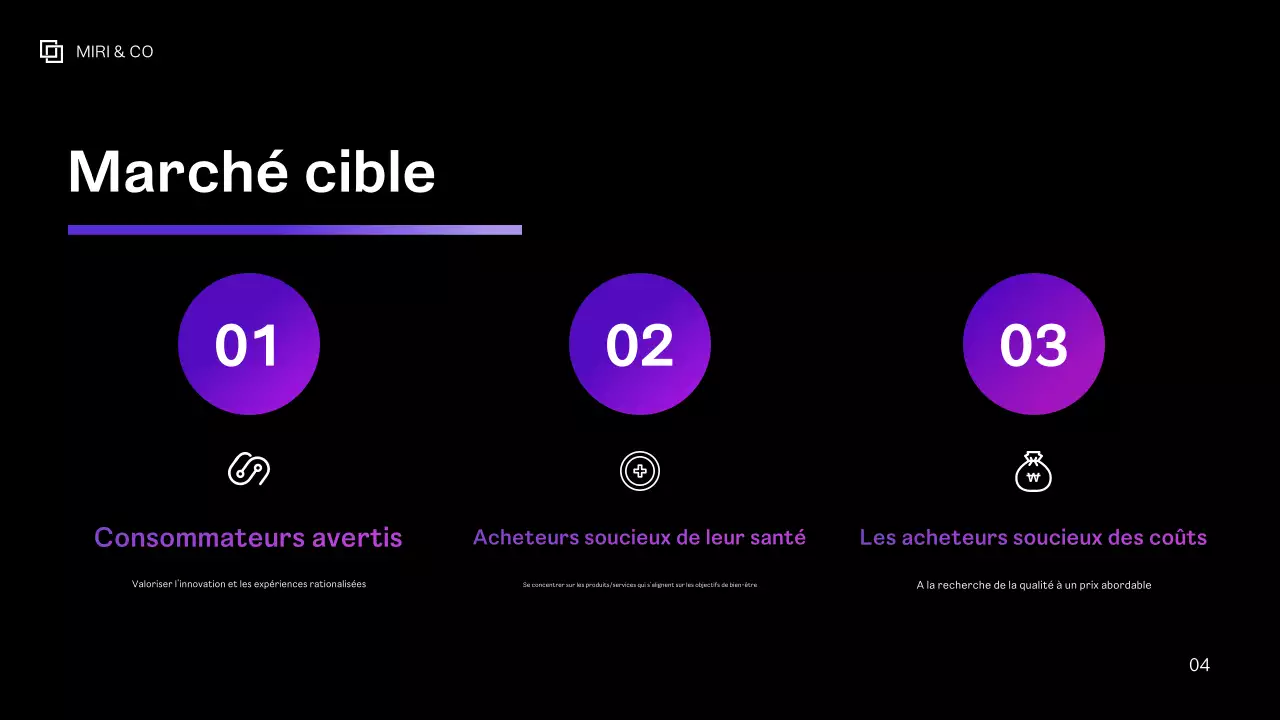 Plan d'affaires moderne pourpre