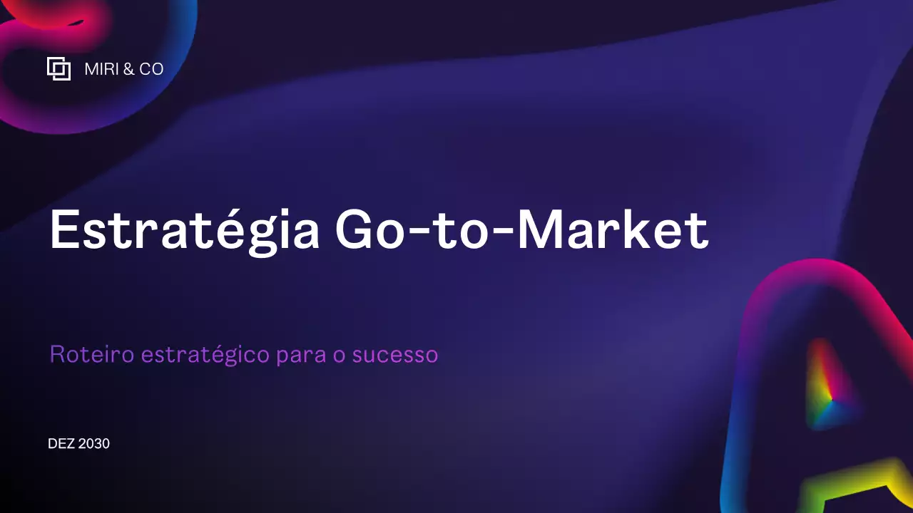 Plano de negócios moderno roxo