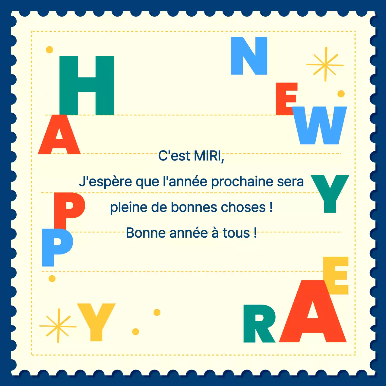 Lettre du Nouvel An de Red Pop