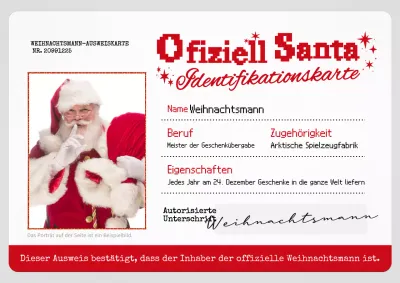 Rote Vintage-Weihnachtskarte