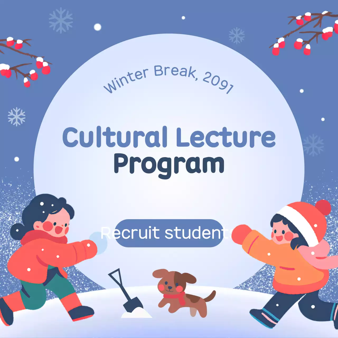 Blue Cultural Program Advertisement Instagram Carousel