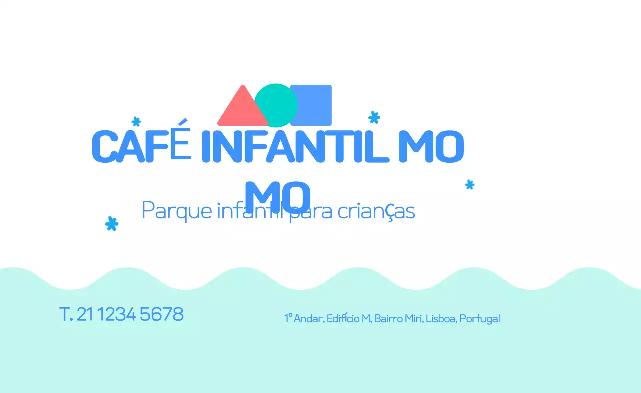 Um café colorido e eclético para crianças