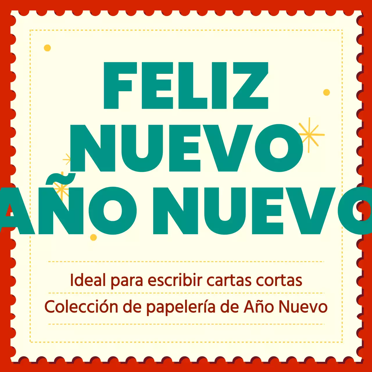 Carta de Año Nuevo Red Pop