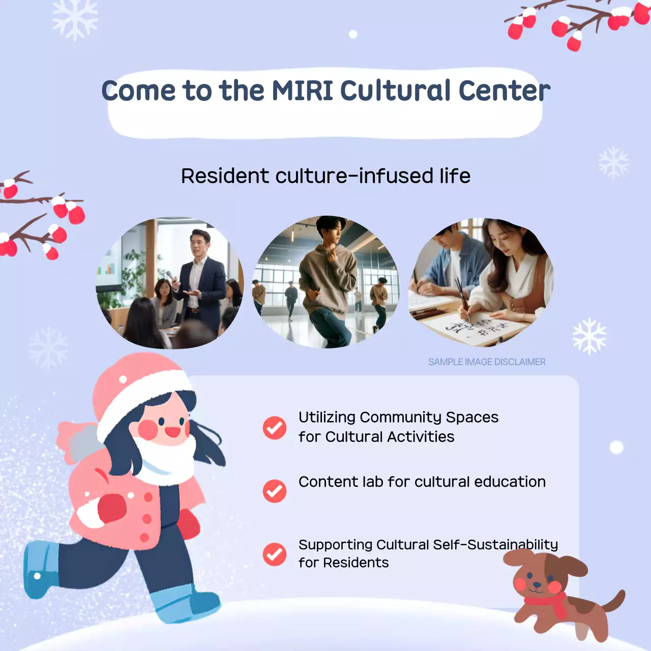 Blue Cultural Program Advertisement Instagram Carousel