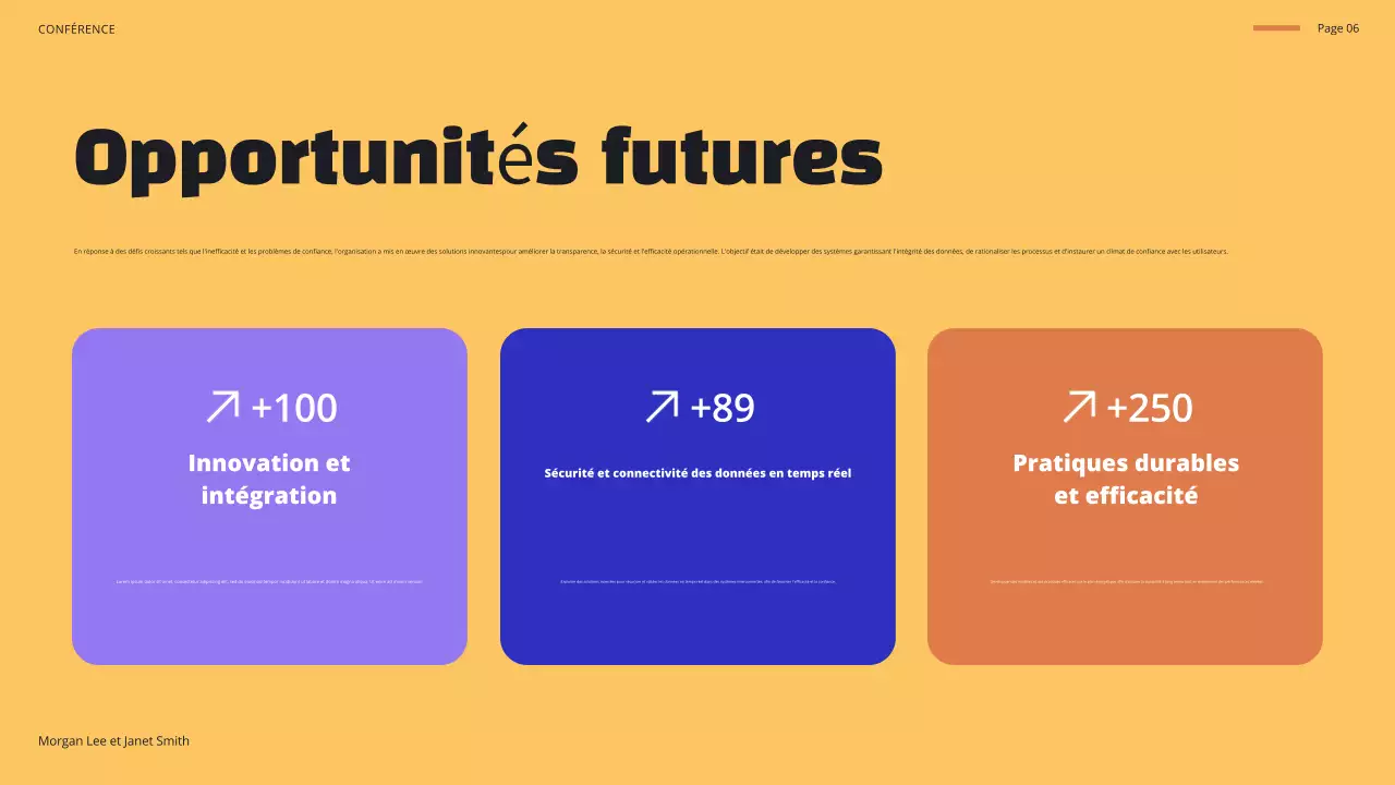 annonce de la conférence blue modern