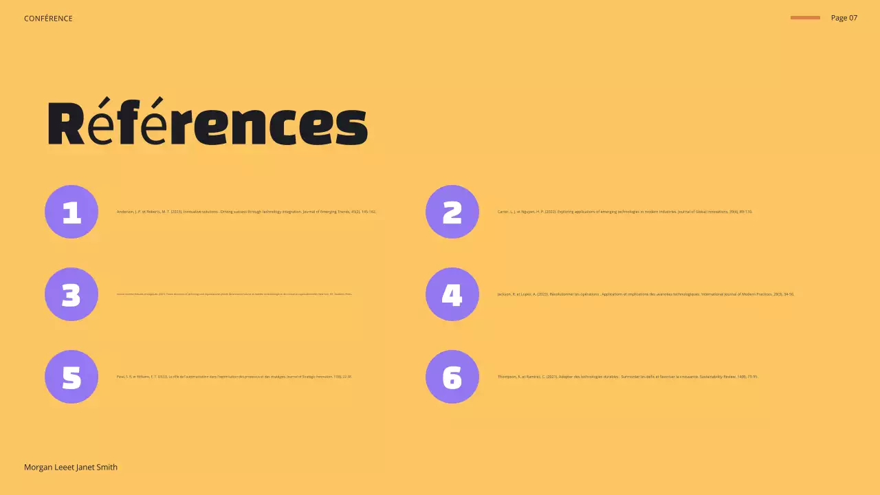 annonce de la conférence blue modern