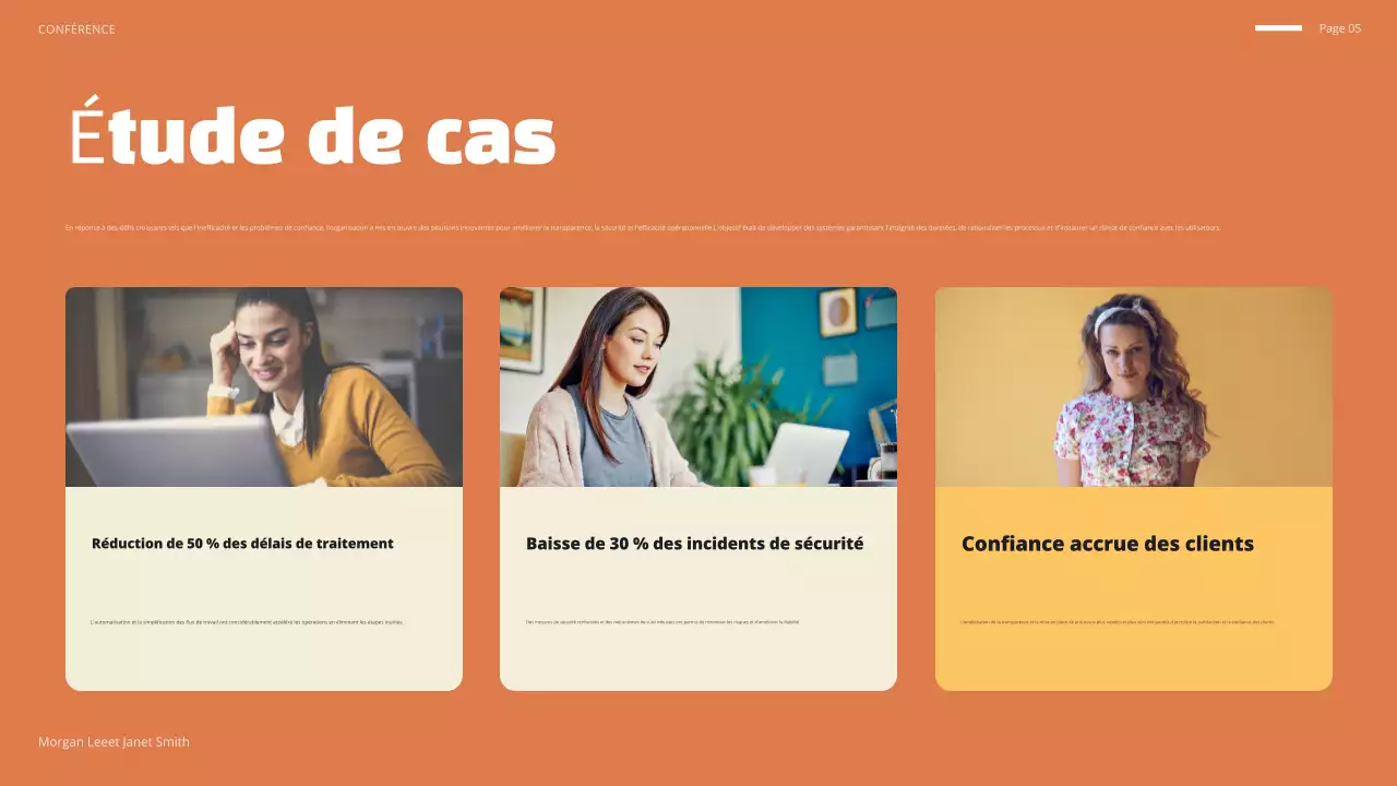 annonce de la conférence blue modern