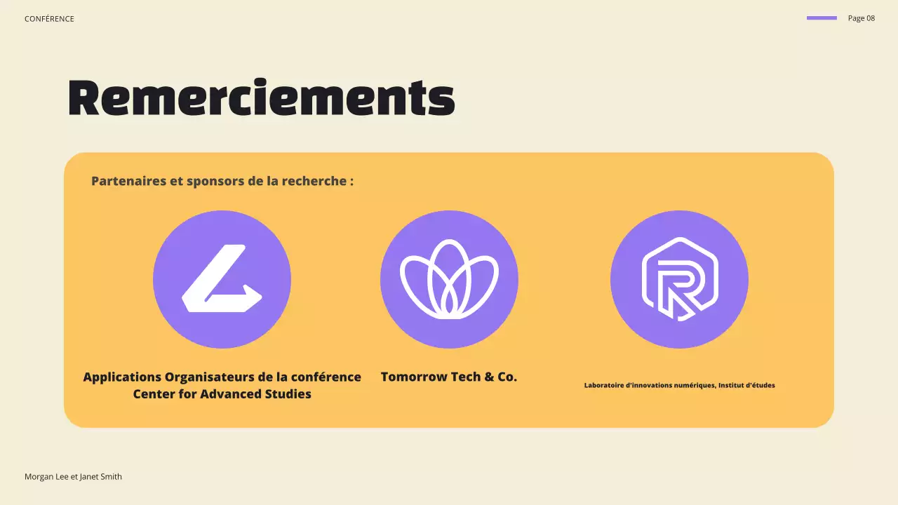 annonce de la conférence blue modern