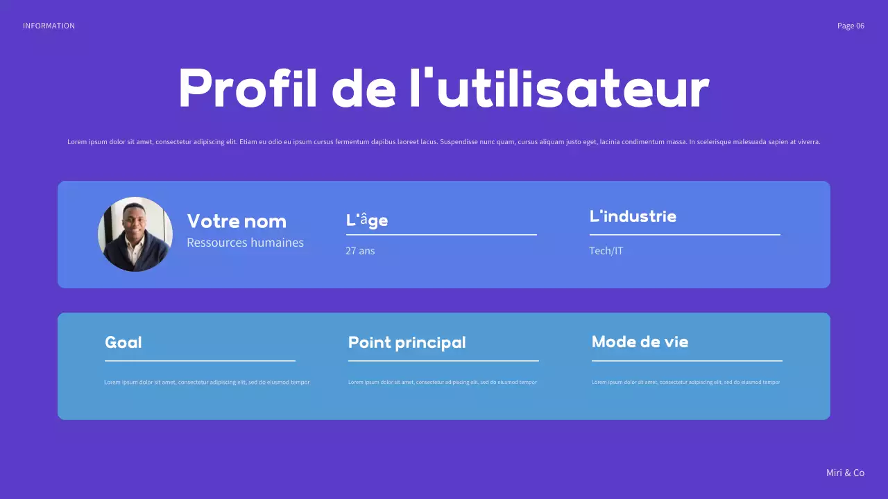 Plan d'affaires moderne noir