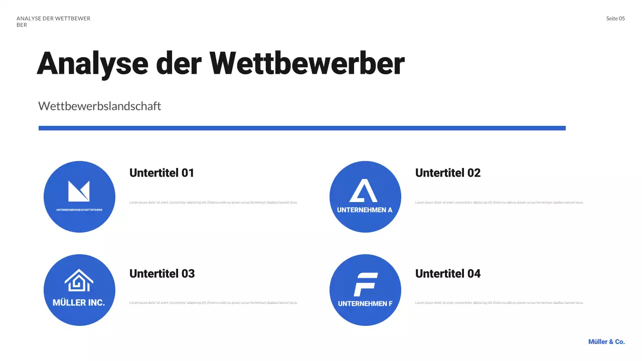 blue modern business plan